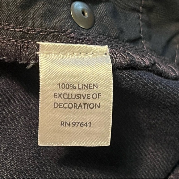 J. Jill Deep‎ Blue 100% Linen Skirt | Size 16 | Classic Denim Look - Picture 4 of 7